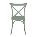 Lot de 4 chaises de terrasse en plastique