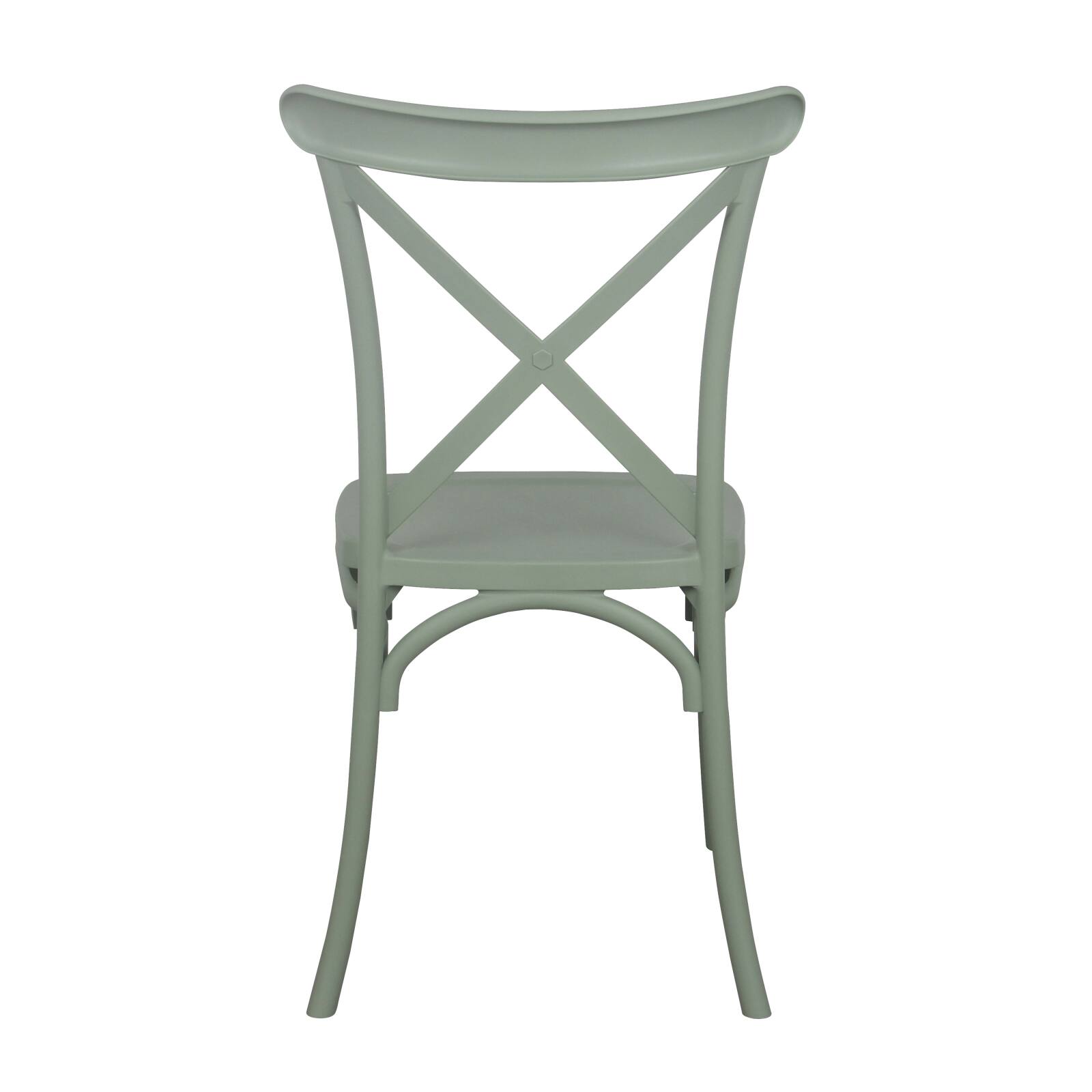 Lot de 4 chaises de terrasse en plastique