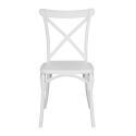 Lot de 4 chaises de terrasse en plastique
