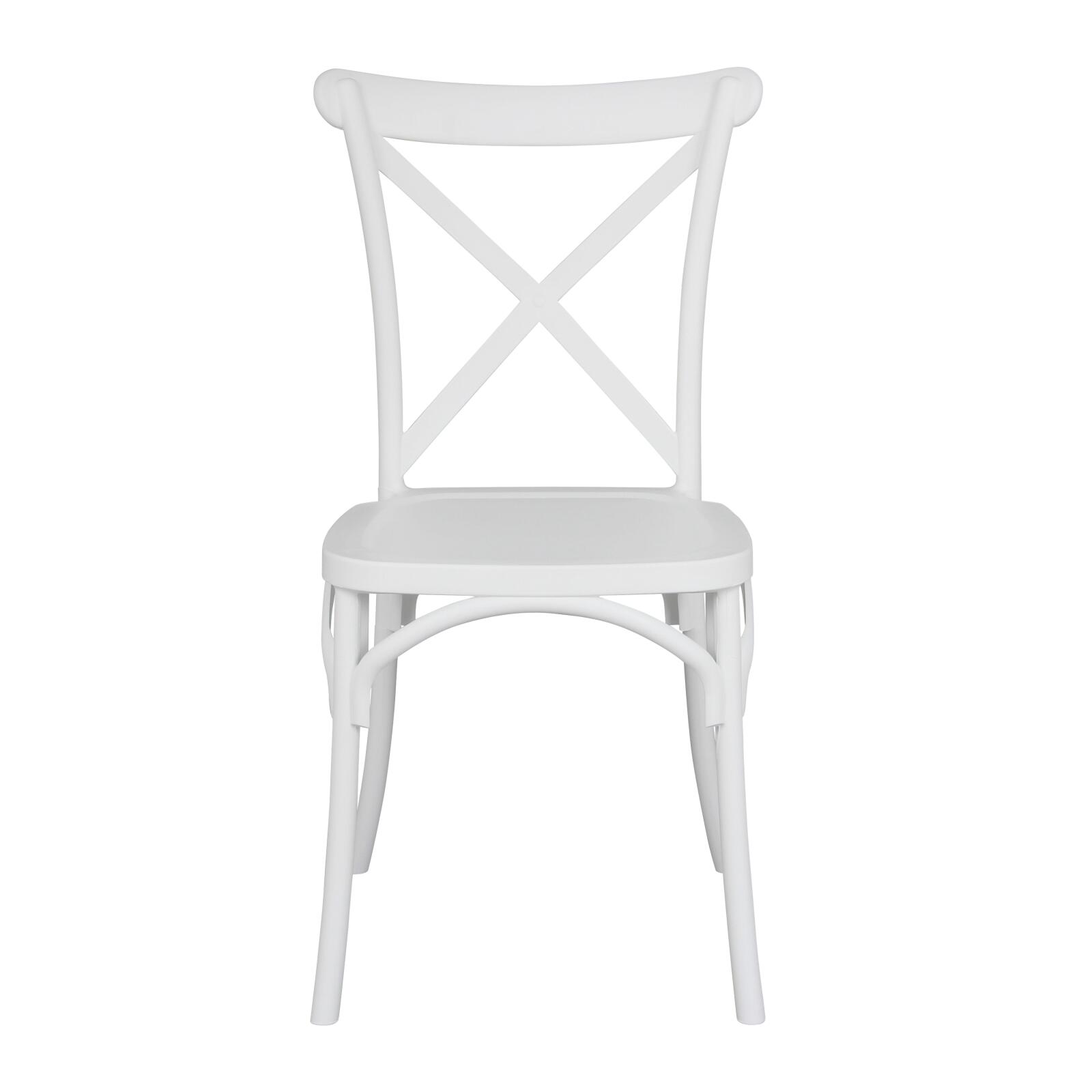 Lot de 4 chaises de terrasse en plastique Lot de 4 chaises de terrasse en plastique