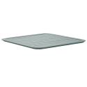 Plateau de table de terrasse carré 60 x 60 cm en aluminium