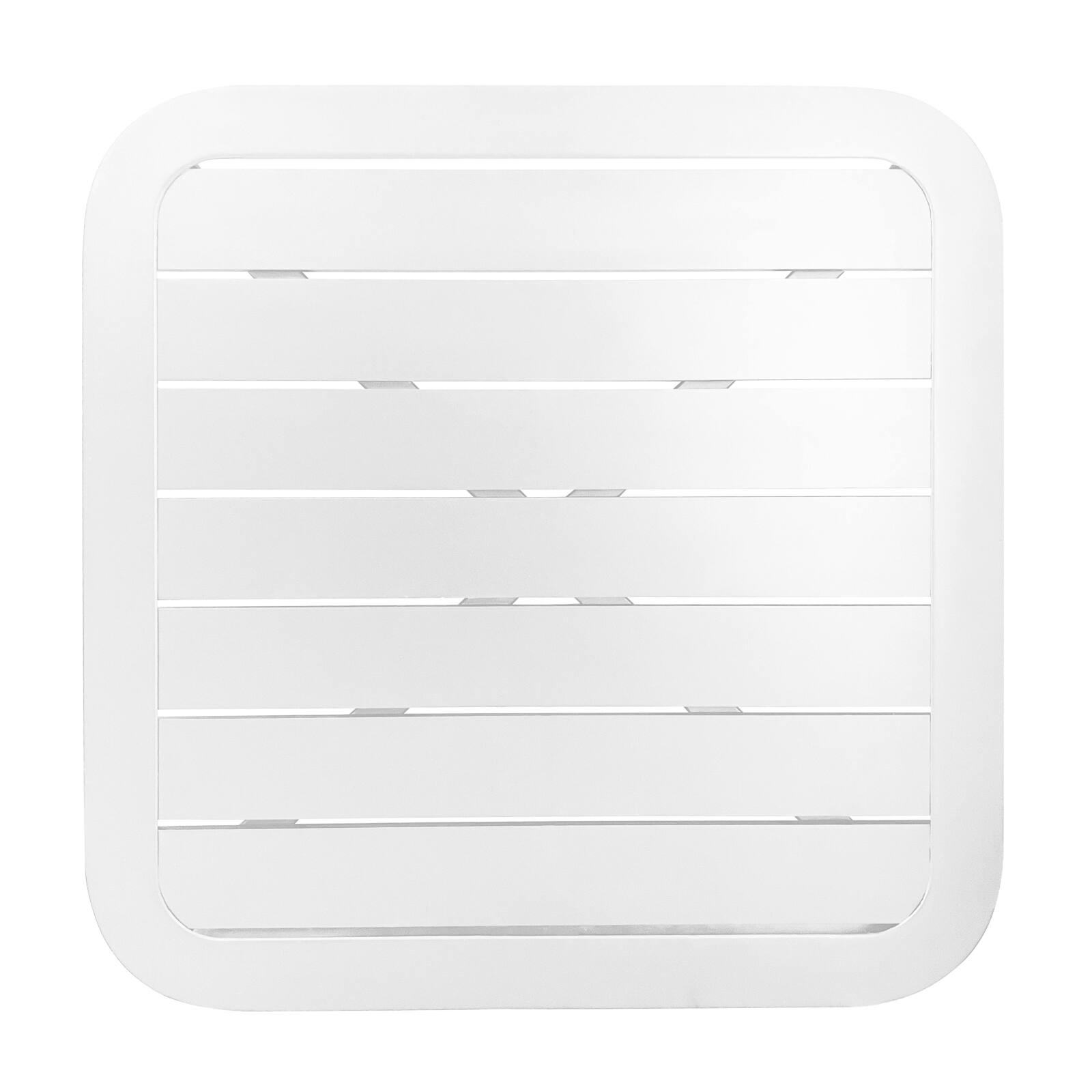 Plateau de table de terrasse carré 60 x 60 cm en aluminium