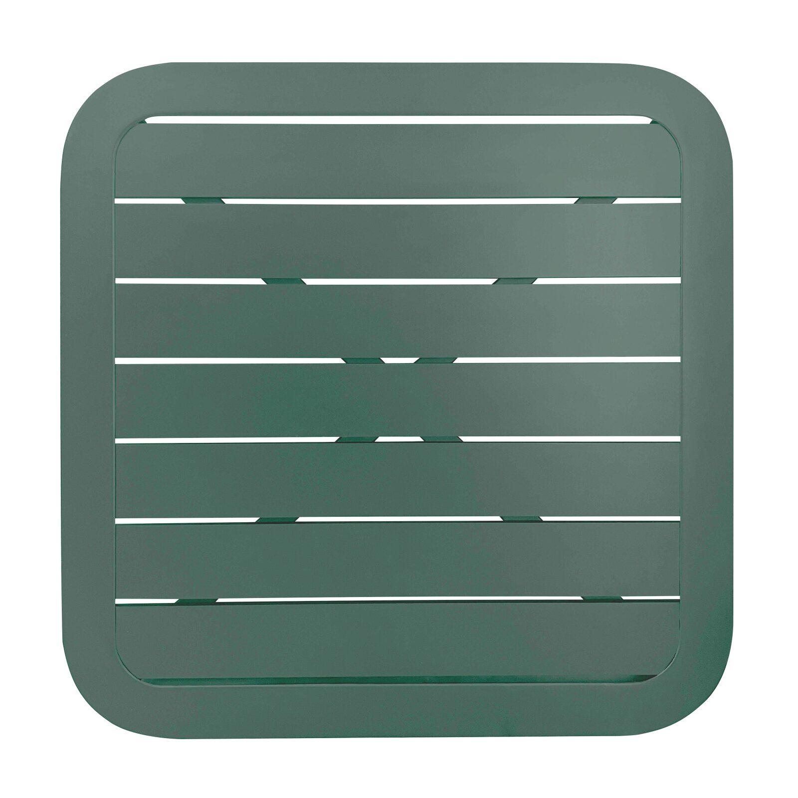 Plateau de table de terrasse carré 60 x 60 cm en aluminium Plateau de table de terrasse carré 60 x 60 cm en aluminium