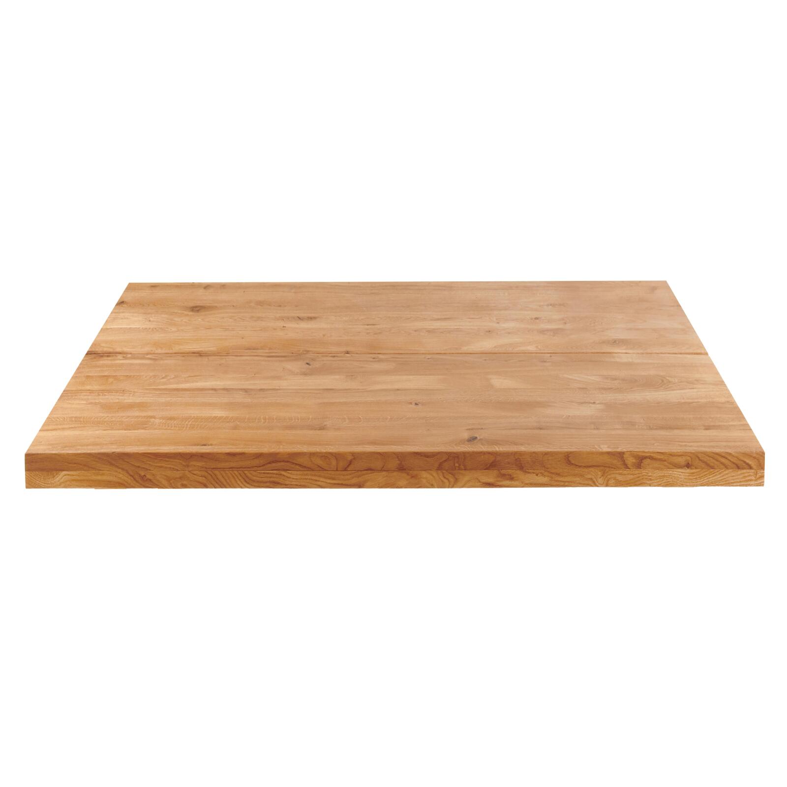 Plateau de table avec bords droits 70 x 70 cm en chêne