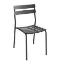 Table 60x60 cm inclinable en aluminium avec 2 chaises