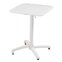 Table 60x60 cm inclinable en aluminium avec 2 chaises