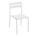 Table 60x60 cm inclinable en aluminium avec 2 chaises