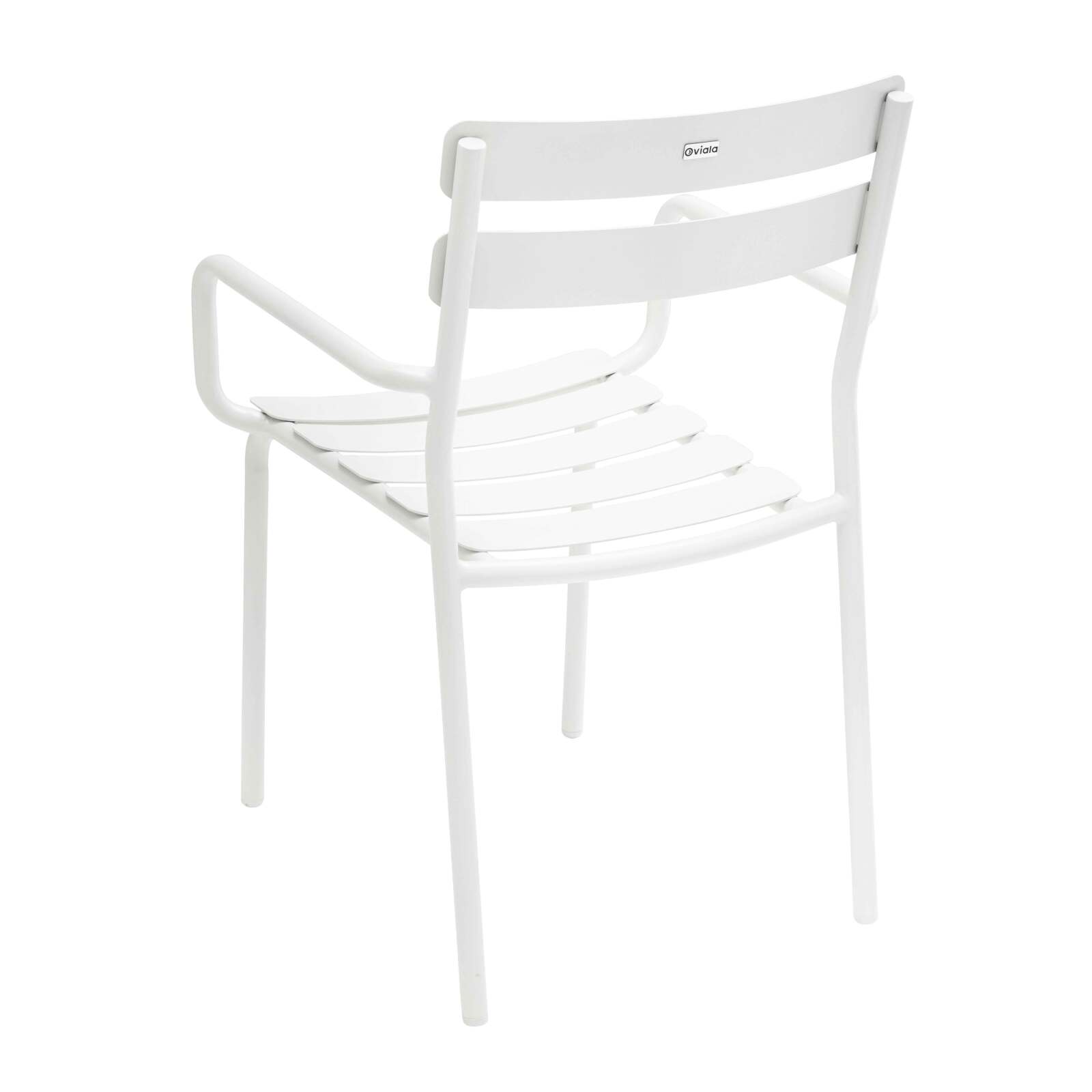 Table de terrasse 60x60 cm inclinable en aluminium et 2 chaises avec accoudoirs