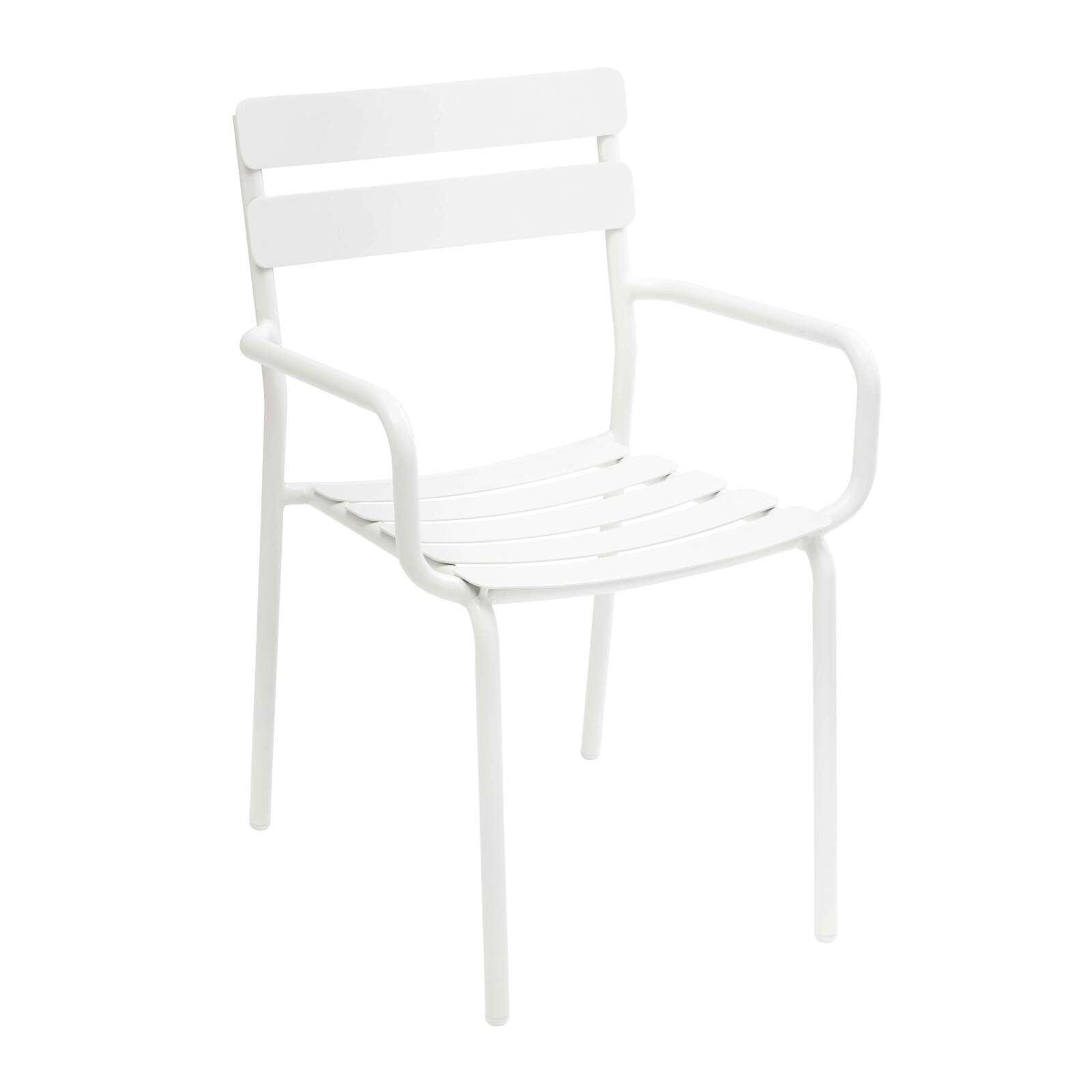 Table de terrasse 60x60 cm inclinable en aluminium et 2 chaises avec accoudoirs