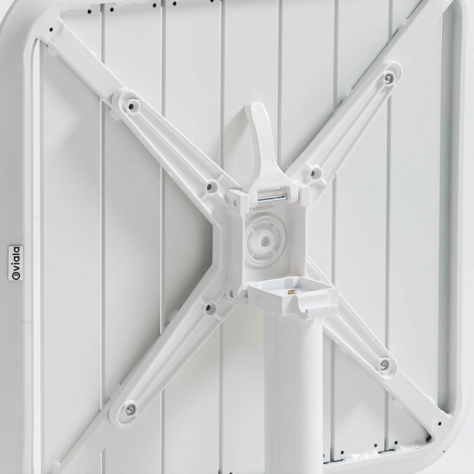 Table de terrasse 70x70 cm inclinable en aluminium et 2 chaises avec accoudoirs