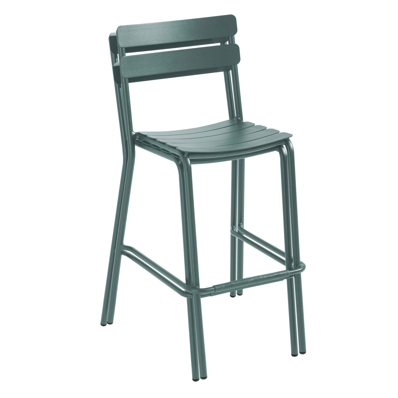 Table haute 60x60 cm inclinable et 2 chaises hautes en aluminium