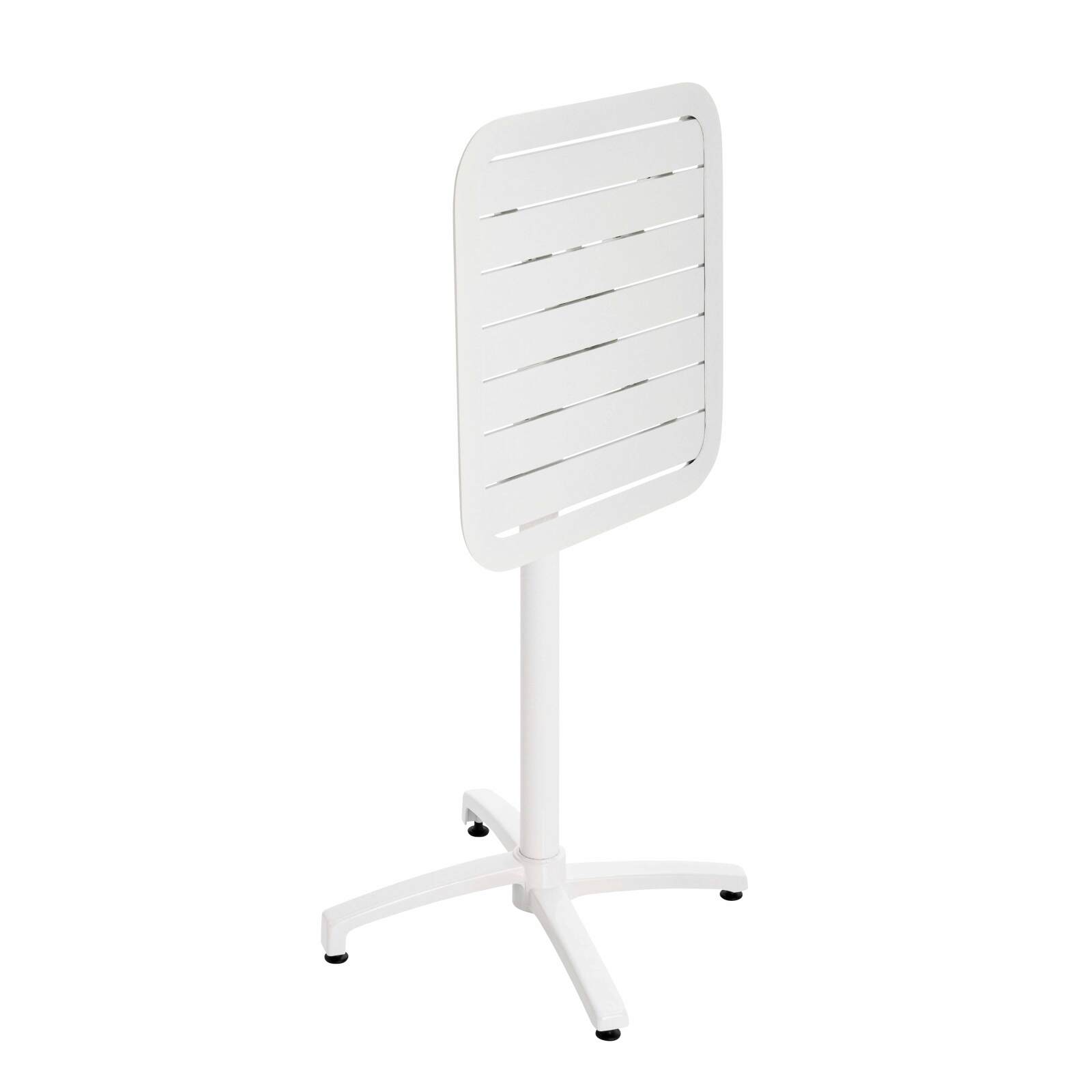 Table haute 60x60 cm inclinable en aluminium