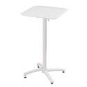 Table haute 60x60 cm inclinable en aluminium