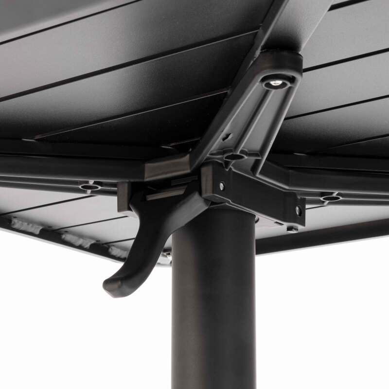 Table haute 60x60 cm inclinable en aluminium