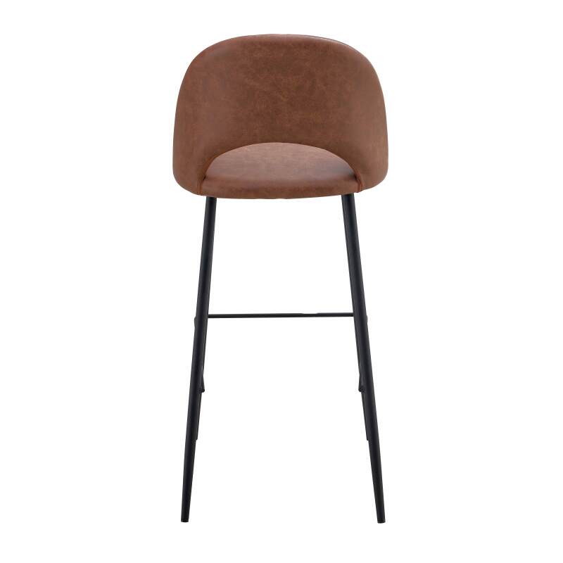 Lot de 2 chaises hautes en métal et textile enduit (2/5)