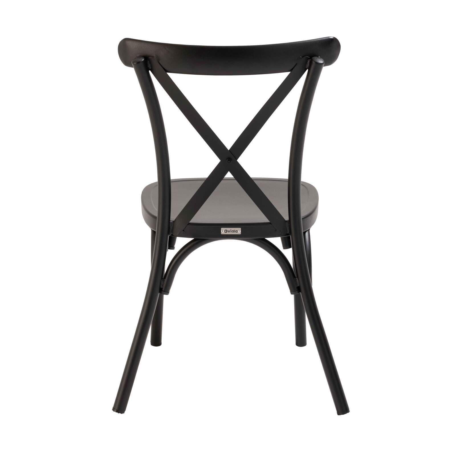 Chaise de restaurant en aluminium effet bois