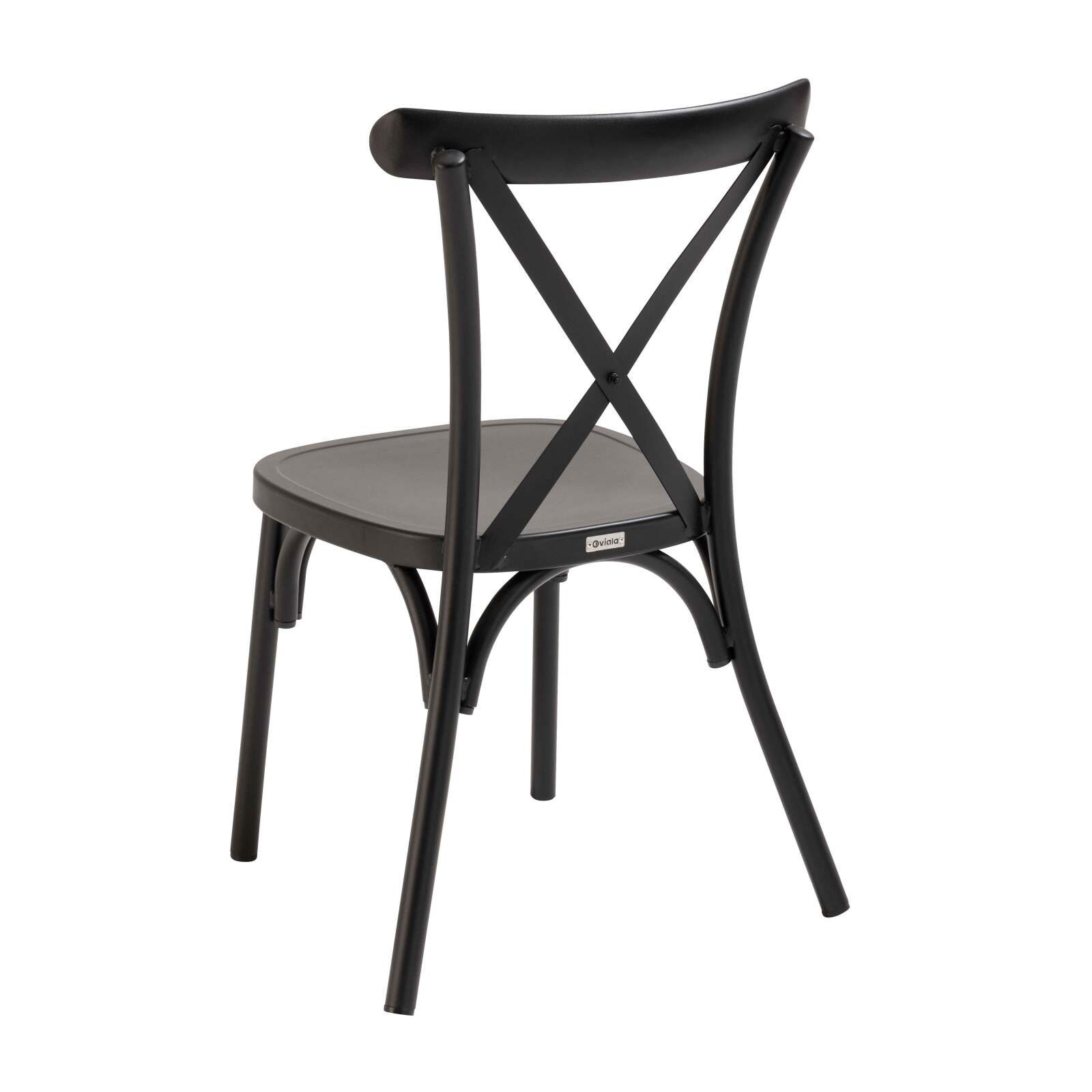 Chaise de restaurant en aluminium effet bois