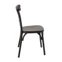 Chaise de restaurant en aluminium effet bois