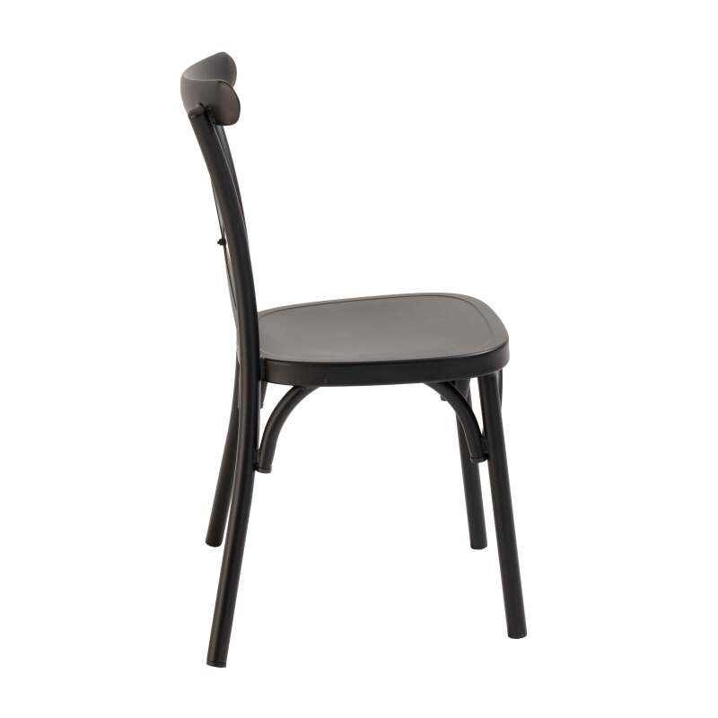 Chaise de restaurant en aluminium effet bois (6/7)