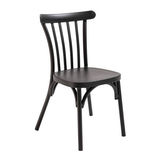 Chaise de terrasse de restaurant en aluminium ajourée | Mobeventpro