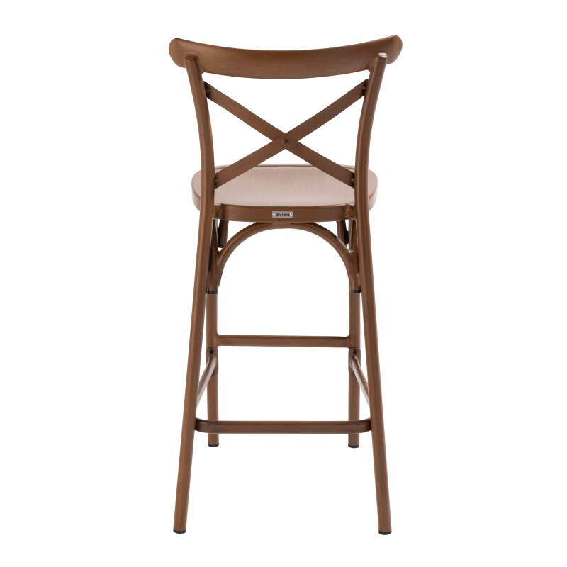 Chaise haute en aluminium