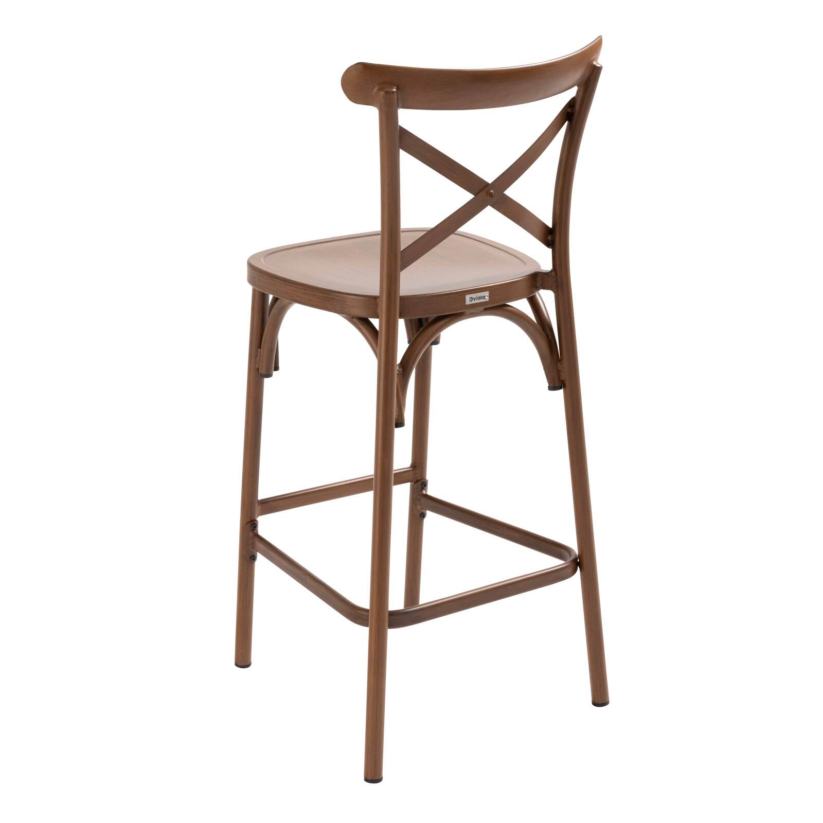 Chaise haute en aluminium