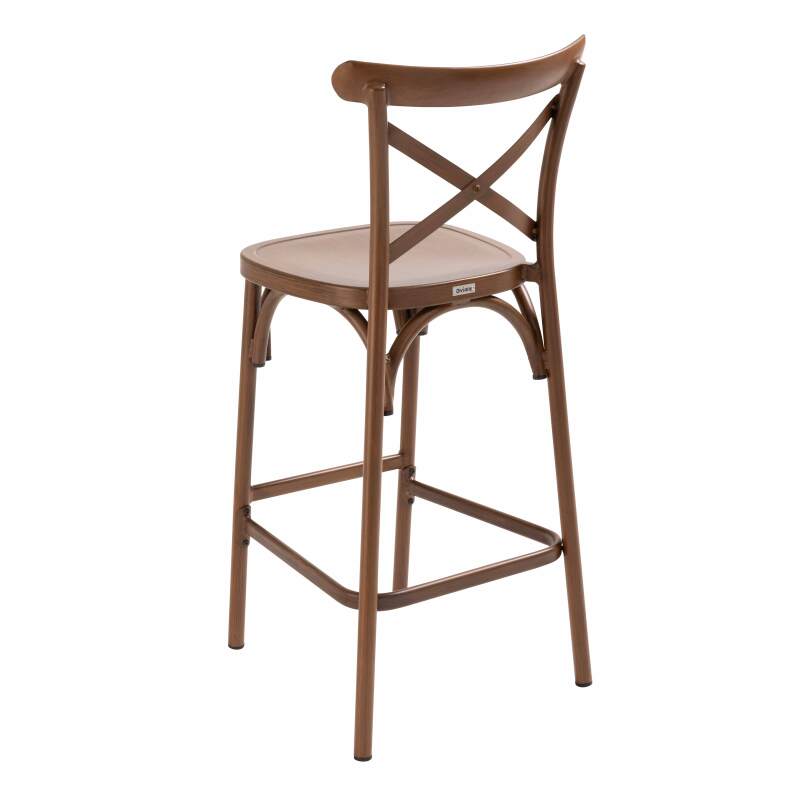 Chaise haute en aluminium