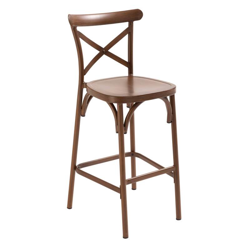 Chaise haute en aluminium