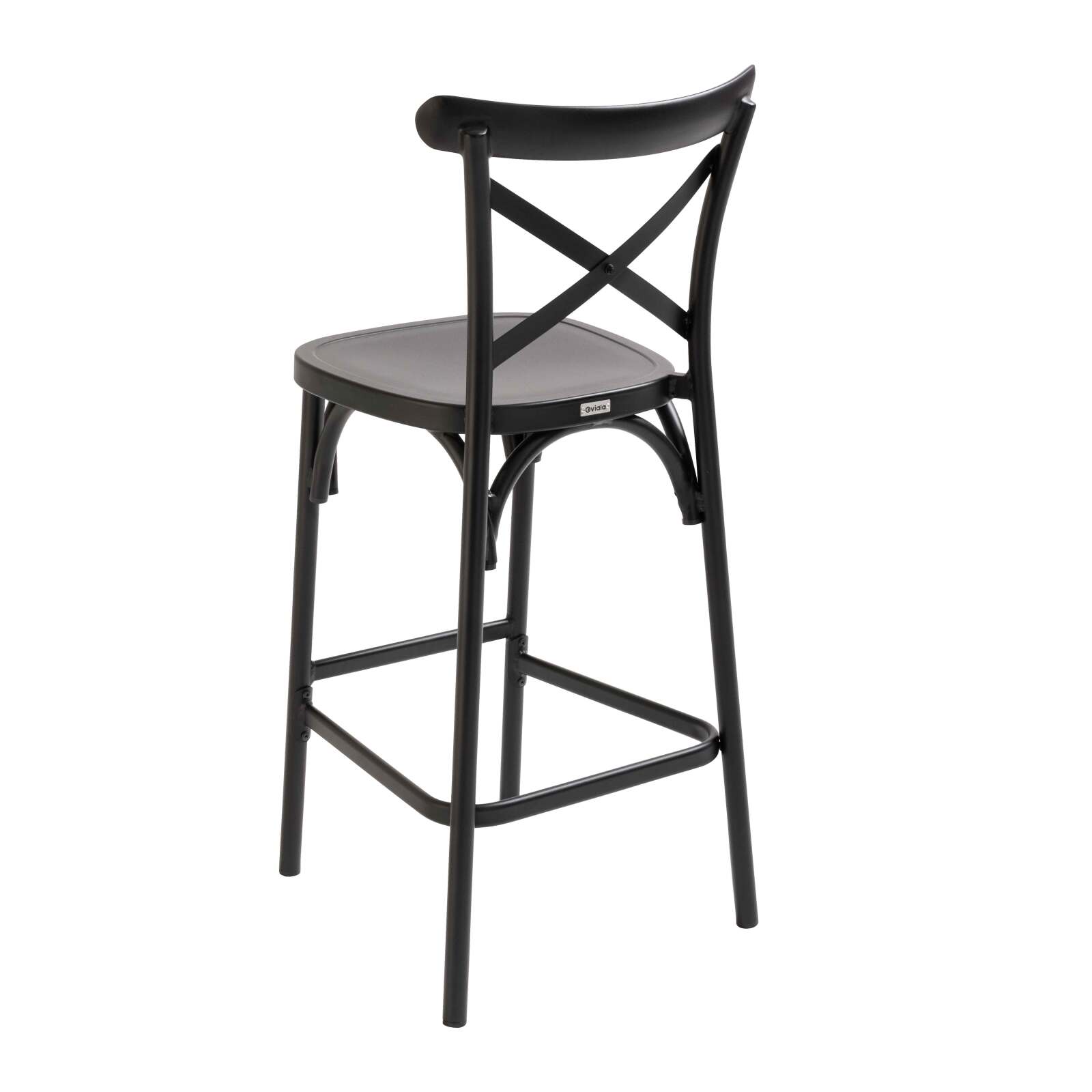 Chaise haute en aluminium