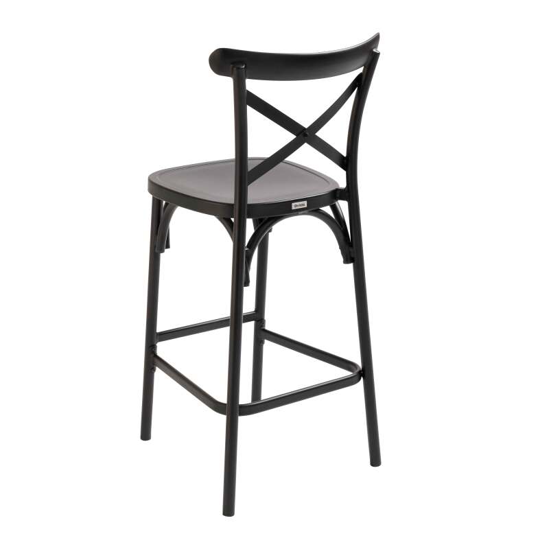 Chaise haute en aluminium