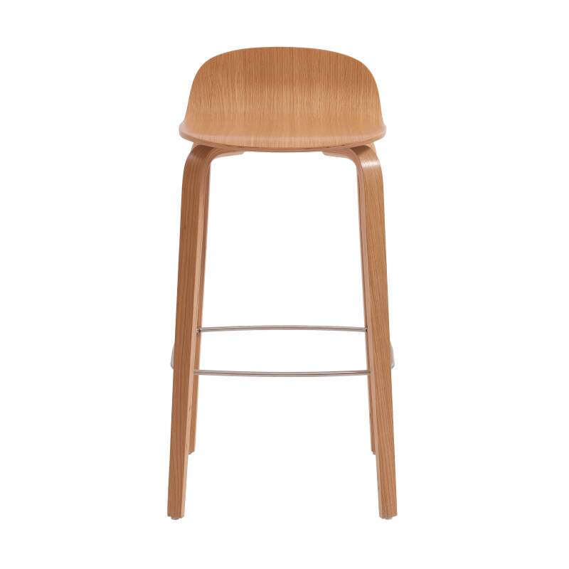 Chaise haute en contreplaqué