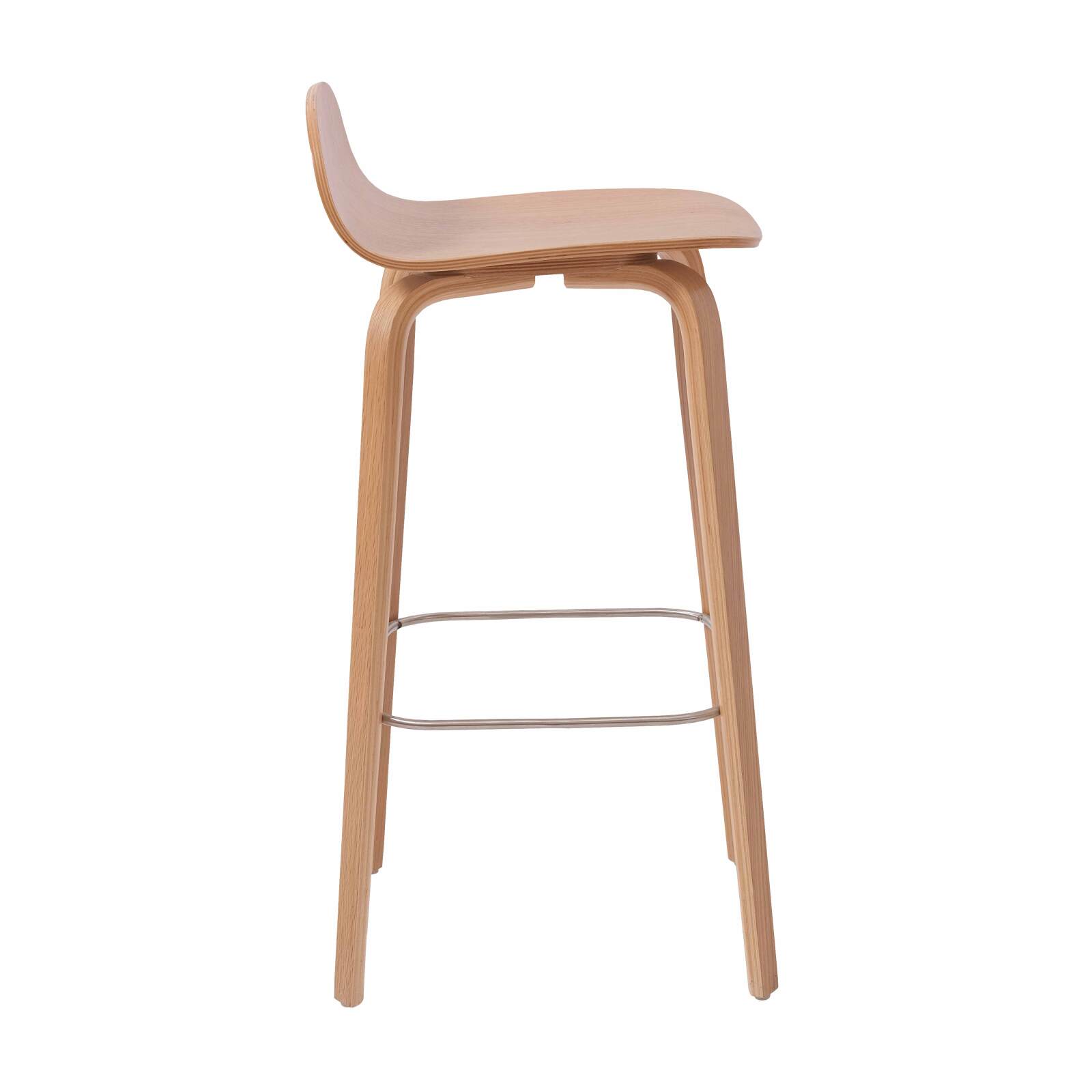 Chaise haute en contreplaqué