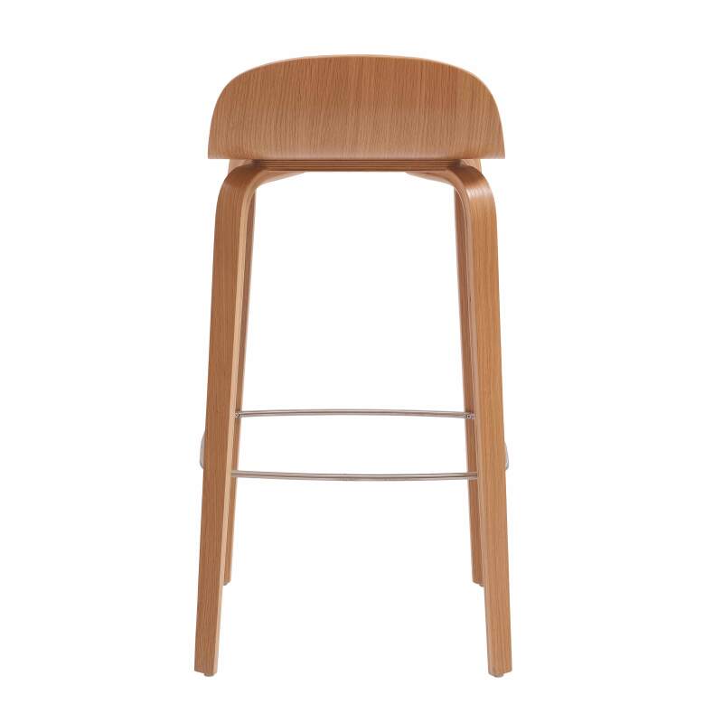 Chaise haute en contreplaqué