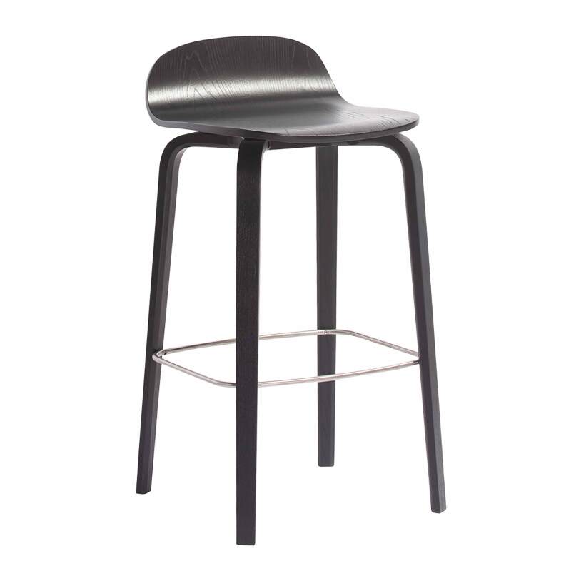 Chaise haute en contreplaqué