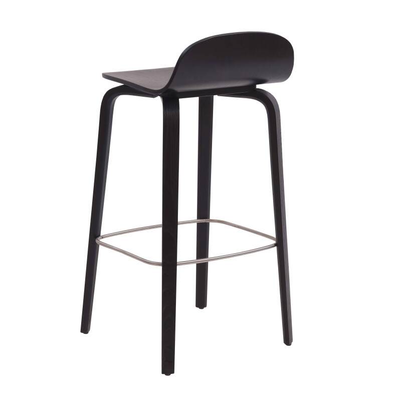 Chaise haute en contreplaqué