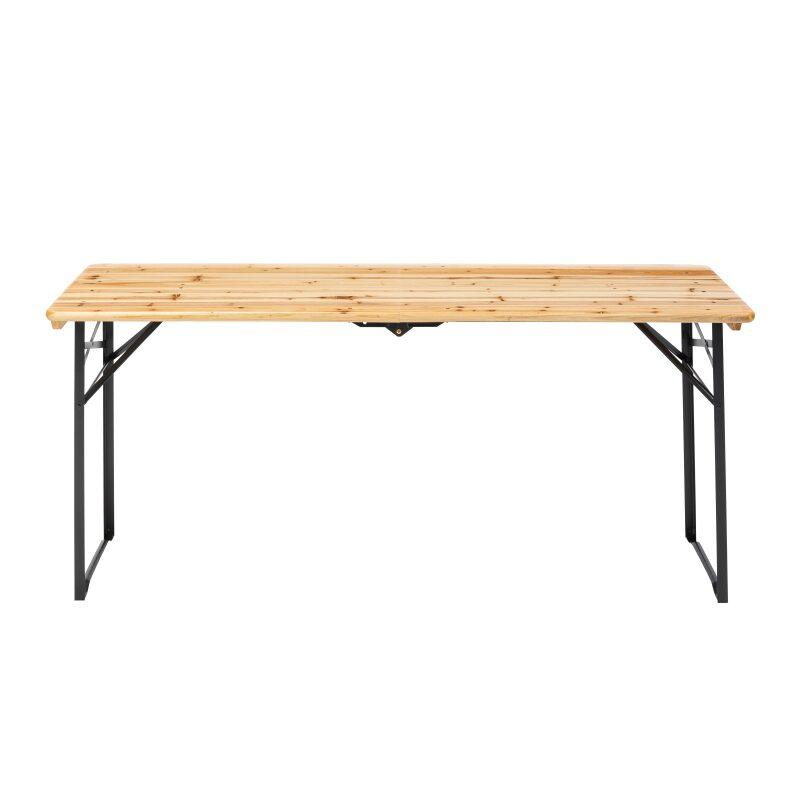 Table brasserie pliante en bois 180x58x75cm