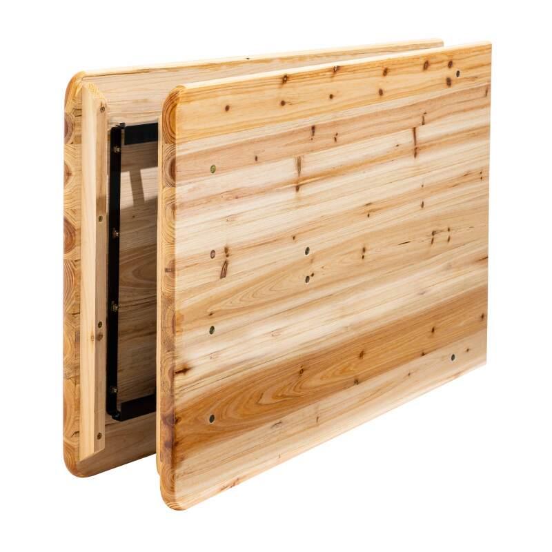 Table brasserie pliante en bois 180x58x75cm (3/6)