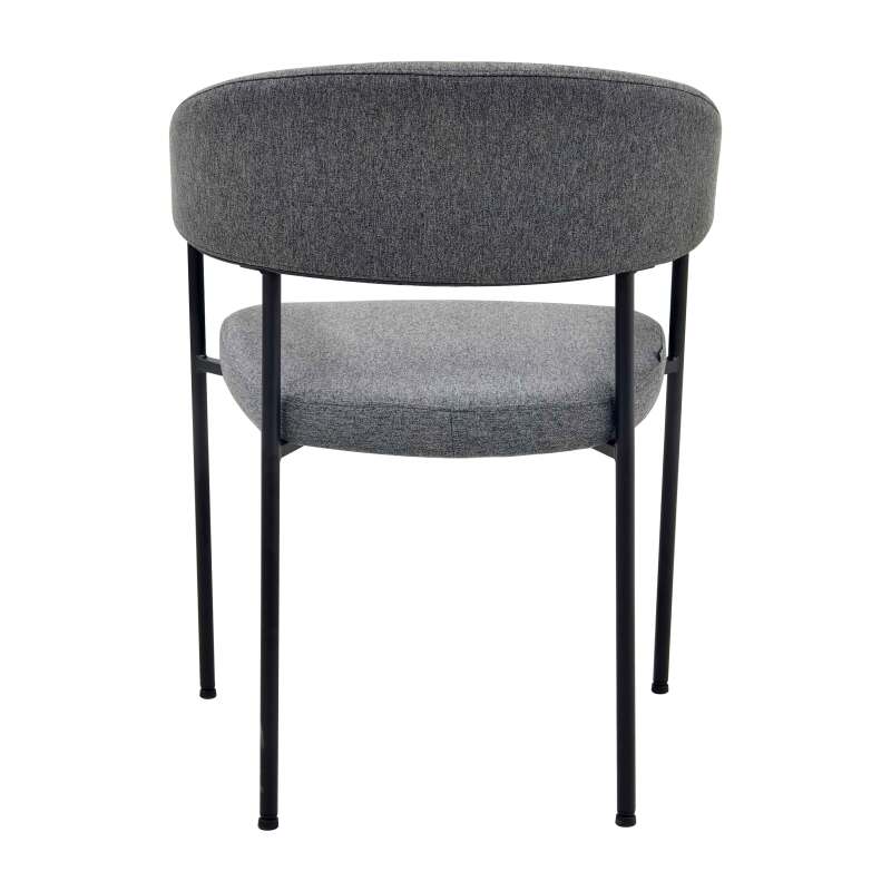 Lot de 2 chaises en contreplaqué et tissu avec accoudoirs (3/6)