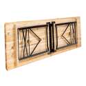 Table brasserie pliante en bois 218x58x75cm