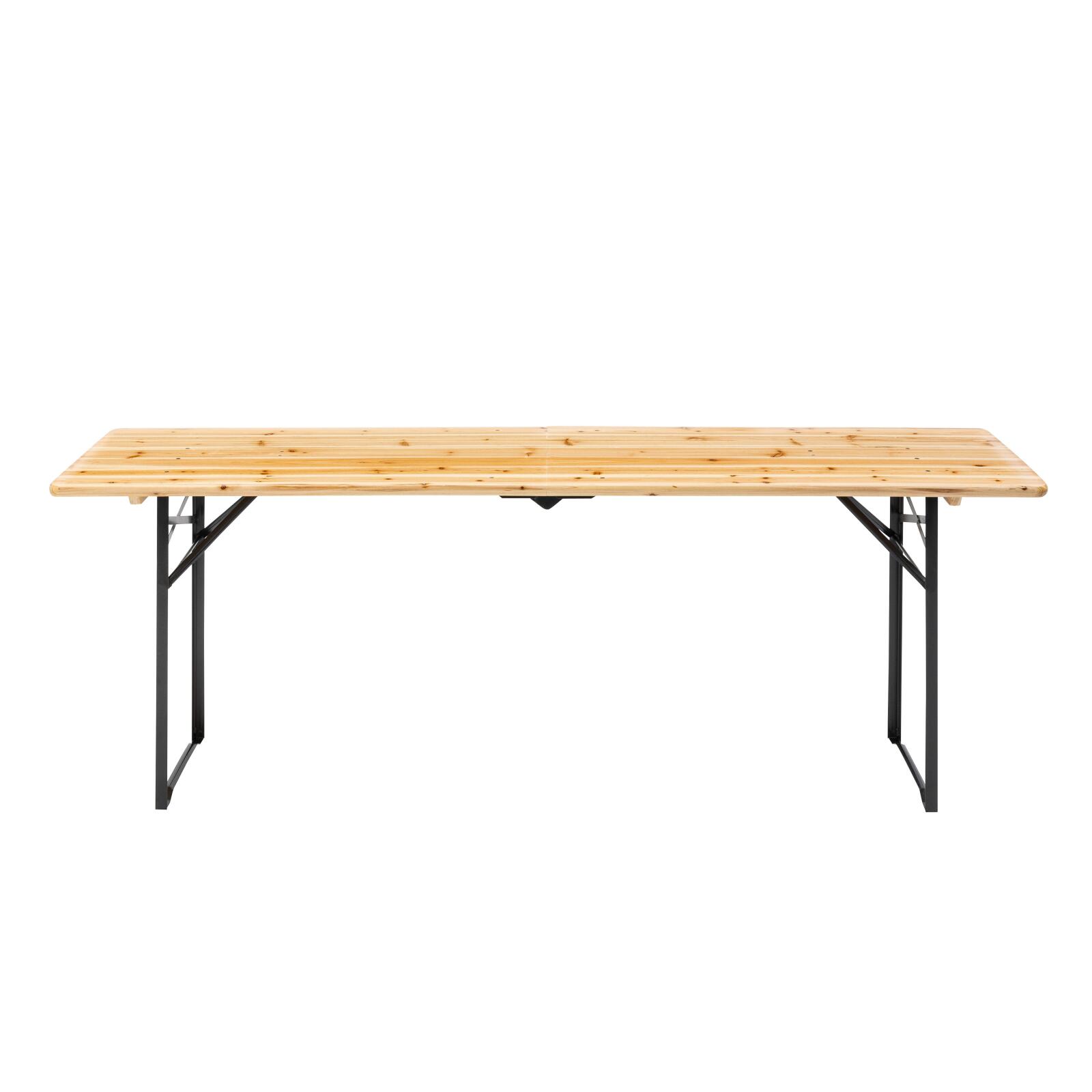 Table brasserie pliante en bois 218x58x75cm