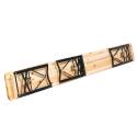 2 bancs de brasserie pliables en bois 218cm