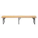 2 bancs de brasserie pliables en bois 218cm