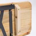 2 bancs de brasserie pliables en bois 218cm