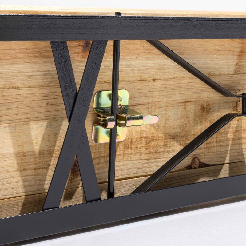 2 bancs de brasserie pliables en bois 218cm