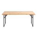 Table pliante en bois 8 places 180 cm