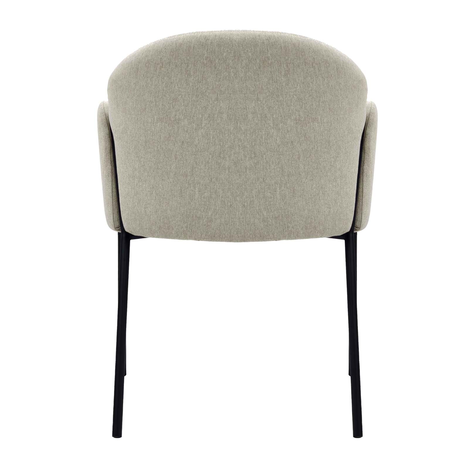 Lot de 2 chaises en acier et tissu