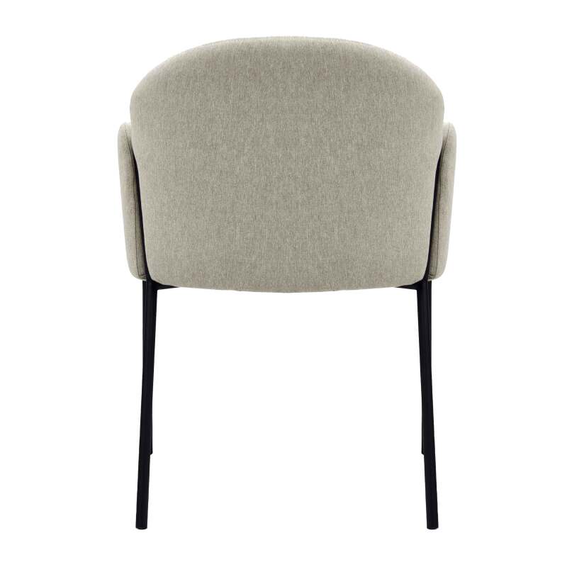 Lot de 2 chaises en acier et tissu