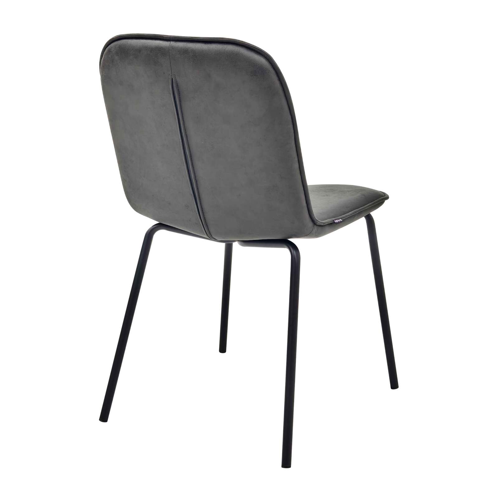 Lot de 2 chaises en métal et textile enduit Lot de 2 chaises en métal et textile enduit