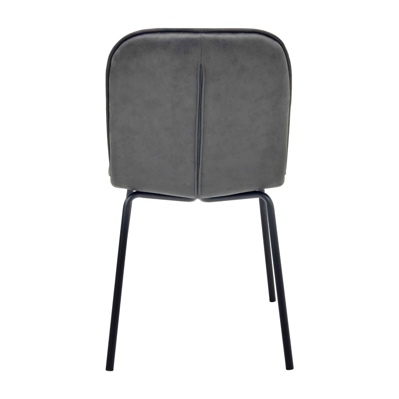 Lot de 2 chaises en métal et textile enduit Lot de 2 chaises en métal et textile enduit