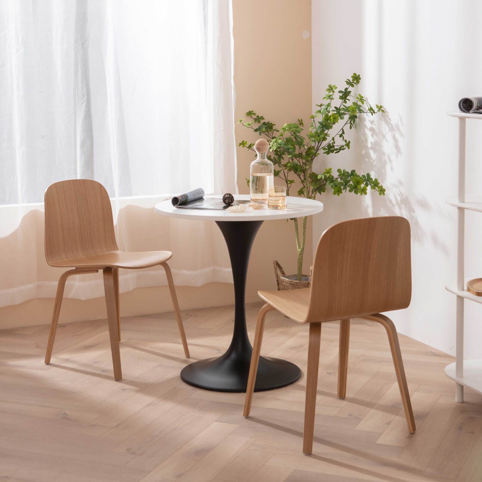 Lot de 2 chaises en contreplaqué Lot de 2 chaises en contreplaqué FSC® Lot de 2 chaises en contreplaqué Lot de 2 chaises en contreplaqué FSC®